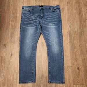Kenneth Cole Men’s Blue Jeans Size 46x32 Tapered Fit “Today Is Your Day” Denim